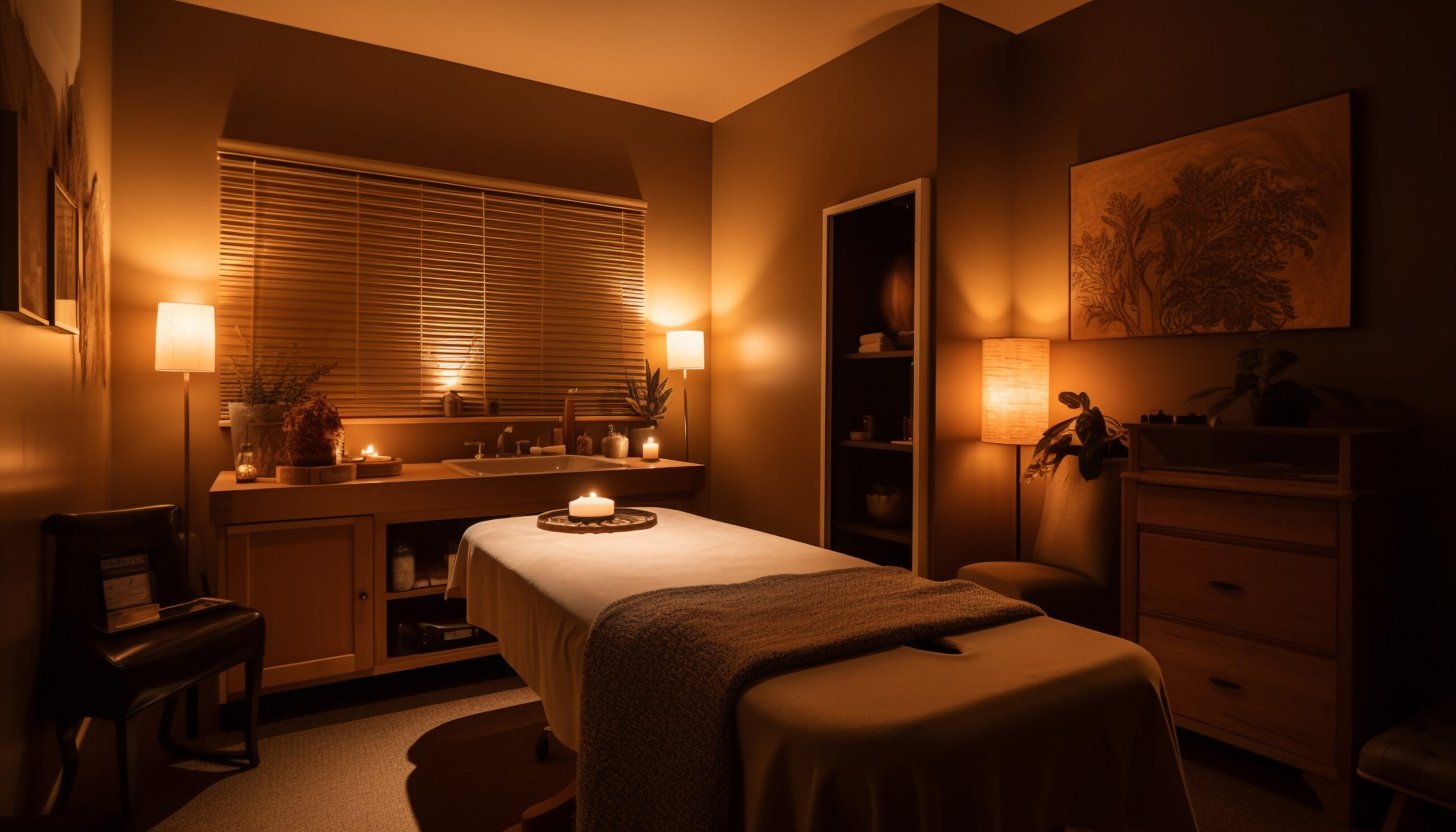 Luxury spa interior